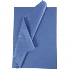 Silkespapper, blå, 50x70 cm, 14 g, 10 ark/ 1 förp.