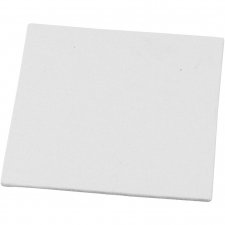 Målarplattor, vit, stl. 12,4x12,4 cm, 280 g, 1 st.