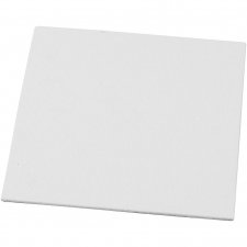 Målarplattor, vit, stl. 15x15 cm, tjocklek 3 mm, 280 g, 1 st.