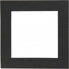 Passepartoutram, svart,
12,5x12,5 cm, 300 g, 25 st./ 1 förp.
