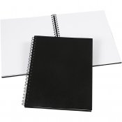 Notisbok, svart, stl. 23x30,5 cm, 120 g, 1 st.