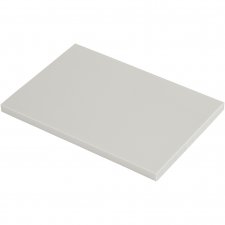 Stämpelplatta, ljusgrå, stl. 10x15,5 cm, tjocklek 0,8 cm, 1 st.
