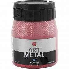 Art Metal färg, lavaröd, 250 ml/ 1 flaska