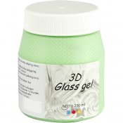 3D Glass gel, grön, 250 ml/ 1 burk