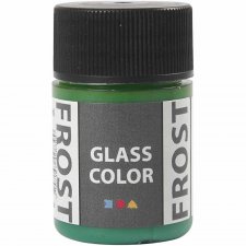 Glasfärg frost, grön, 30 ml/ 1 flaska