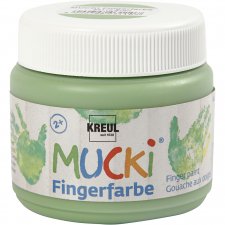 Mucki Fingerfärg, grön, 150 ml/ 1 burk