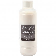 Akryllack, blank, 250 ml/ 1 flaska