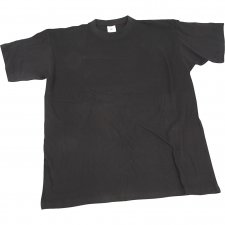 T-shirts, svart, B: 40 cm, stl. 7-8 år, rund hals, 1 st.