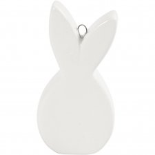 Hare, vit, L: 7,2 cm, B: 3,6 cm, tjocklek 1,4 cm, 3 st./ 1 förp.
