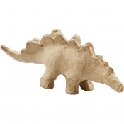 Dinosaurie av papier-maché, H: 9 cm, L: 21,9 cm, B: 4,5 cm, 1 st.