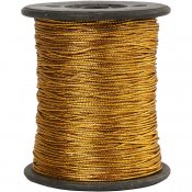 Tråd, guld, tjocklek 0,5 mm, 100 m/ 1 rl.