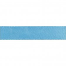 Satinband, ljusblå, B: 20 mm, 6 m/ 1 rl.