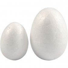 Ägg, vit, H: 35+48 mm, B: 25+35 mm, 10 st./ 1 förp.