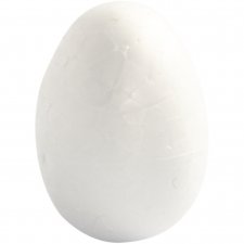 Ägg, vit, H: 3,7 cm, 10 st./ 1 förp.