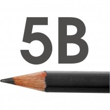 Art Design blyertspennor, Dia. 6,9 mm, hårdhet 5B, kärna 1,8 mm, 12 st./ 1 förp.