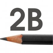 Art Design blyertspennor, Dia. 6,9 mm, hårdhet 2B, kärna 1,8 mm, 12 st./ 1 förp.