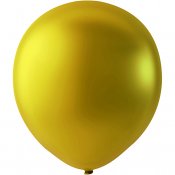 Ballonger, guld, runda, Dia. 23 cm, 8 st./ 1 förp.
