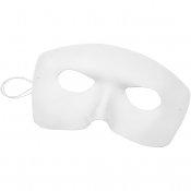 Masker, vit, H: 12 cm, B: 17 cm, 12 st./ 1 förp.