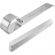 Böjverktyg och metallband till armband, aluminium, L: 15 cm, B: 6-106 mm, 1 set