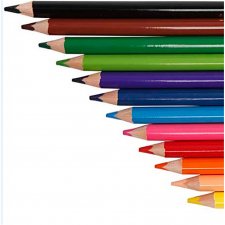 Färgpennor, kärna: 5 mm, mixade färger, Jumbo, 144mix.