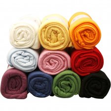 Fleece, mixade färger, L: 125 cm, B: 150 cm, 10 st./ 1 förp.