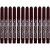 Colortime-pennor, mörkbrun, spets 5 mm, 12 st./ 1 förp.
