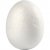 Ägg, vit, H: 3,7 cm, 10 st./ 1 förp.