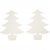 Julgranar, vit, H: 21,5 cm, B: 16,5 cm, 230 g, 25 st./ 1 förp.