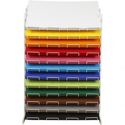 Färgad kartong, mixade färger, H: 900 mm, djup 540 mm, A2, 420x594 mm, 12x100 ark/ 1 förp.