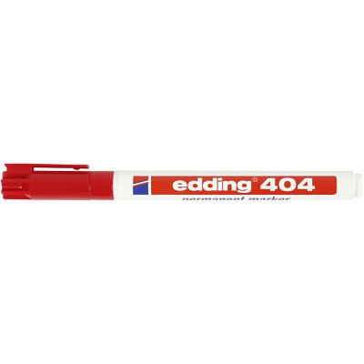 Edding 404 Tuschpennor, röd, spets 0,75 mm, 1 st.