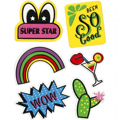 Soft Stickers, Super Star, 12,2x17,75 cm, 1 ark