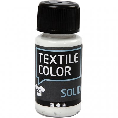 Textile Solid textilfärg, vit, täckande, 50 ml/ 1 flaska