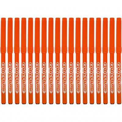 Colortime-pennor, orange, spets 2 mm, 18 st./ 1 förp.