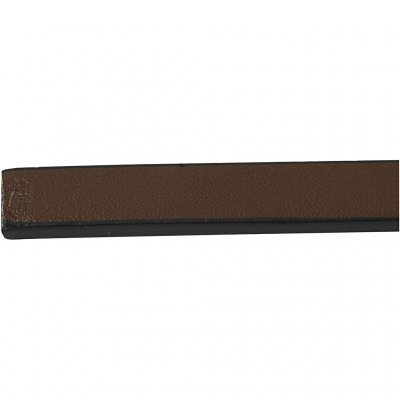 Imiterat Läderband, brun, B: 10 mm, tjocklek 3 mm, 1 m/ 1 förp.