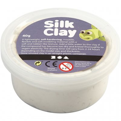 Silk Clay®, vit, 40 g/ 1 burk